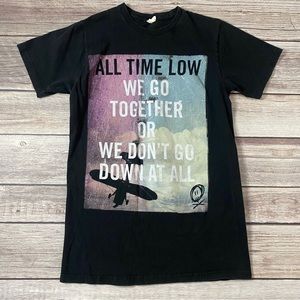 Bay Island Sportswear T Shirt M Black Tee Youth Short Sleeve All Time Low.